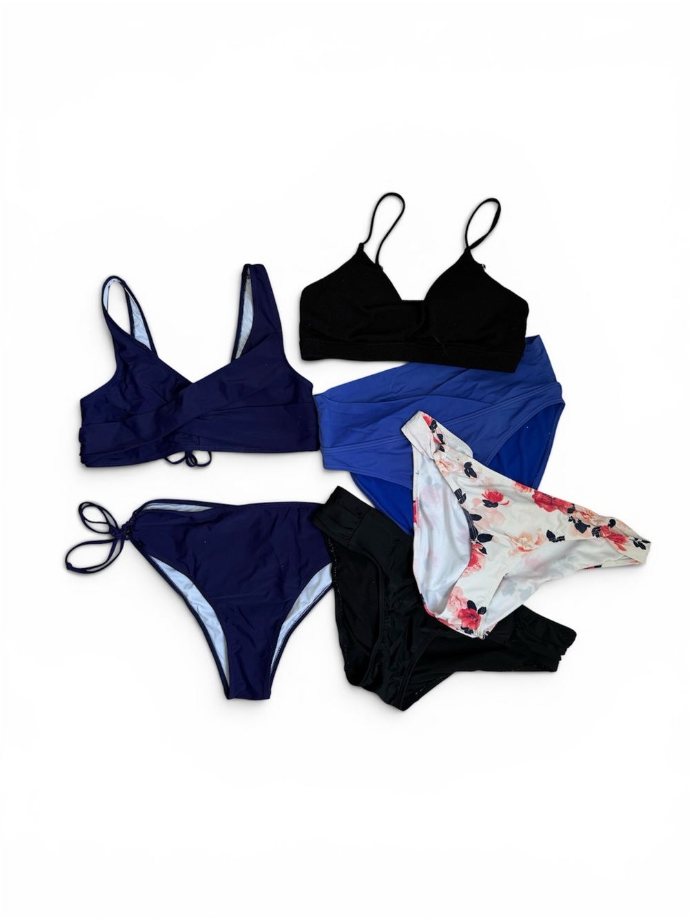 Mix & Match Bikini Set - Navy, Black, Royal Blue, Floral